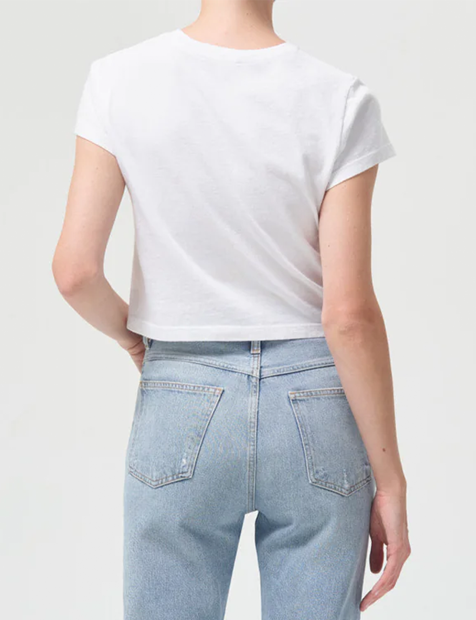 Adine Shrunken Tee, White