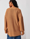 Alli V Neck Sweater, Camel