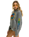 Relaxed Venice Pullover Hoodie, Heather Grey