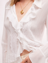 Bad At Love Solid Blouse, Ivory