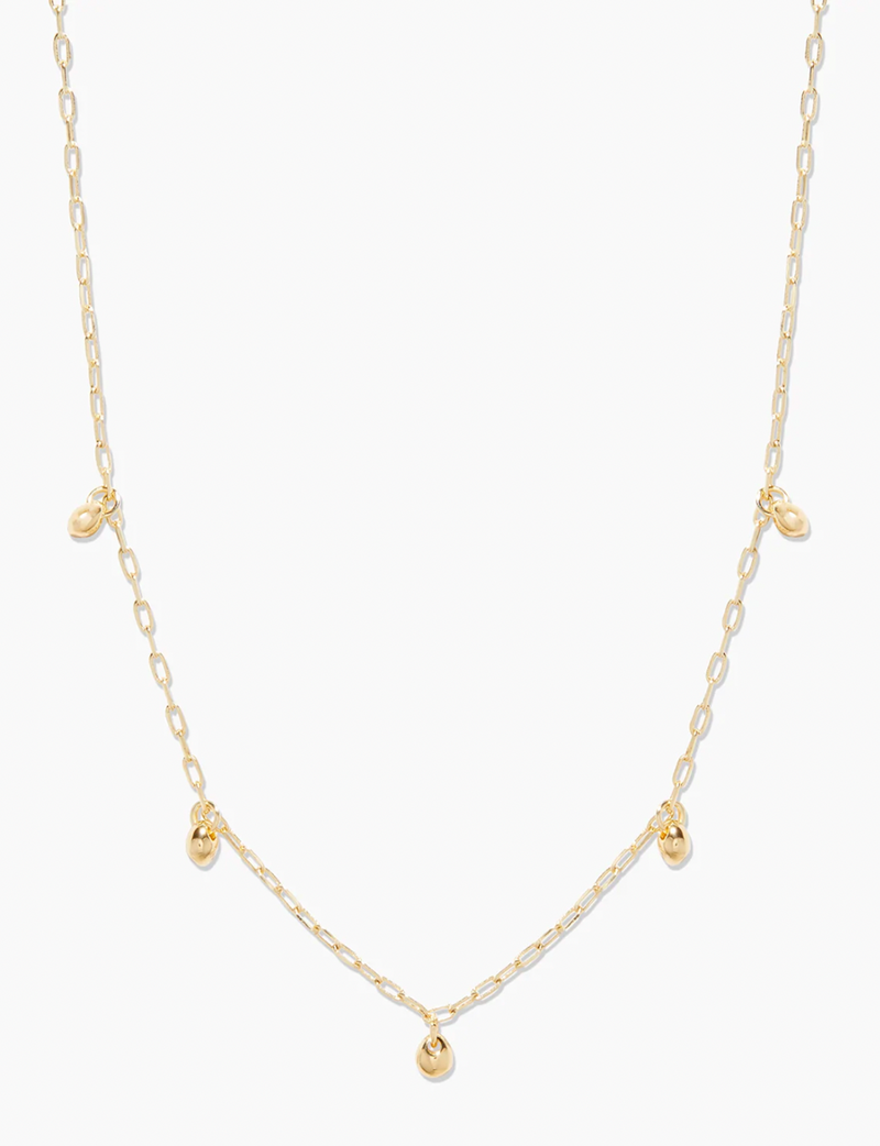 Gorjana Preston Mini Flutter Necklace, Gold