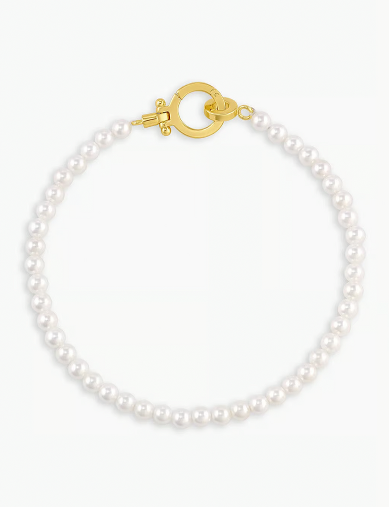 Parker Pearl Bracelet, Gold