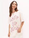 Lets Go Girls Relaxed Tee, Pink Cloud
