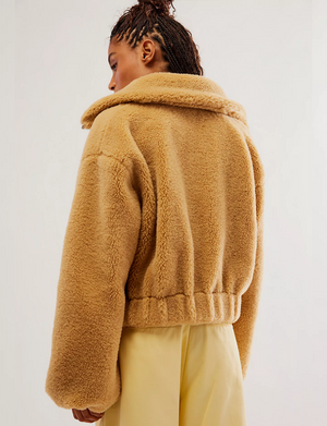 Get Cozy Teddy Jacket, Camel