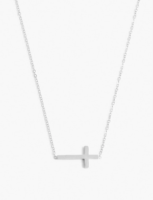Barry Cross Necklace, Silver