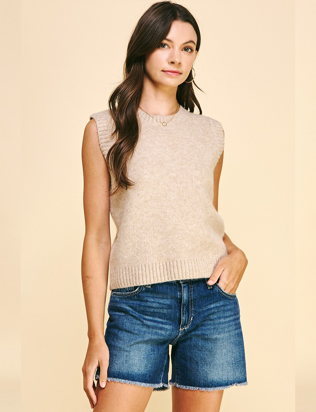 Everyday Sweater Vest, Oatmeal