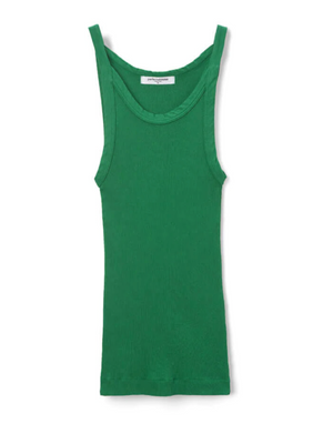 Annie Recycled Tank, Golf Green