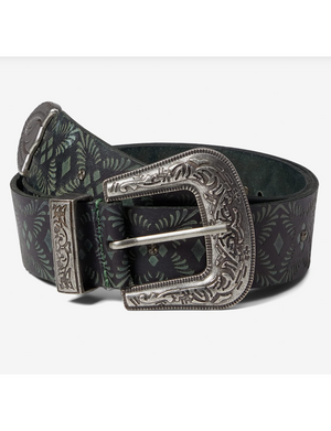 Outlaw Embossed Belt, Black