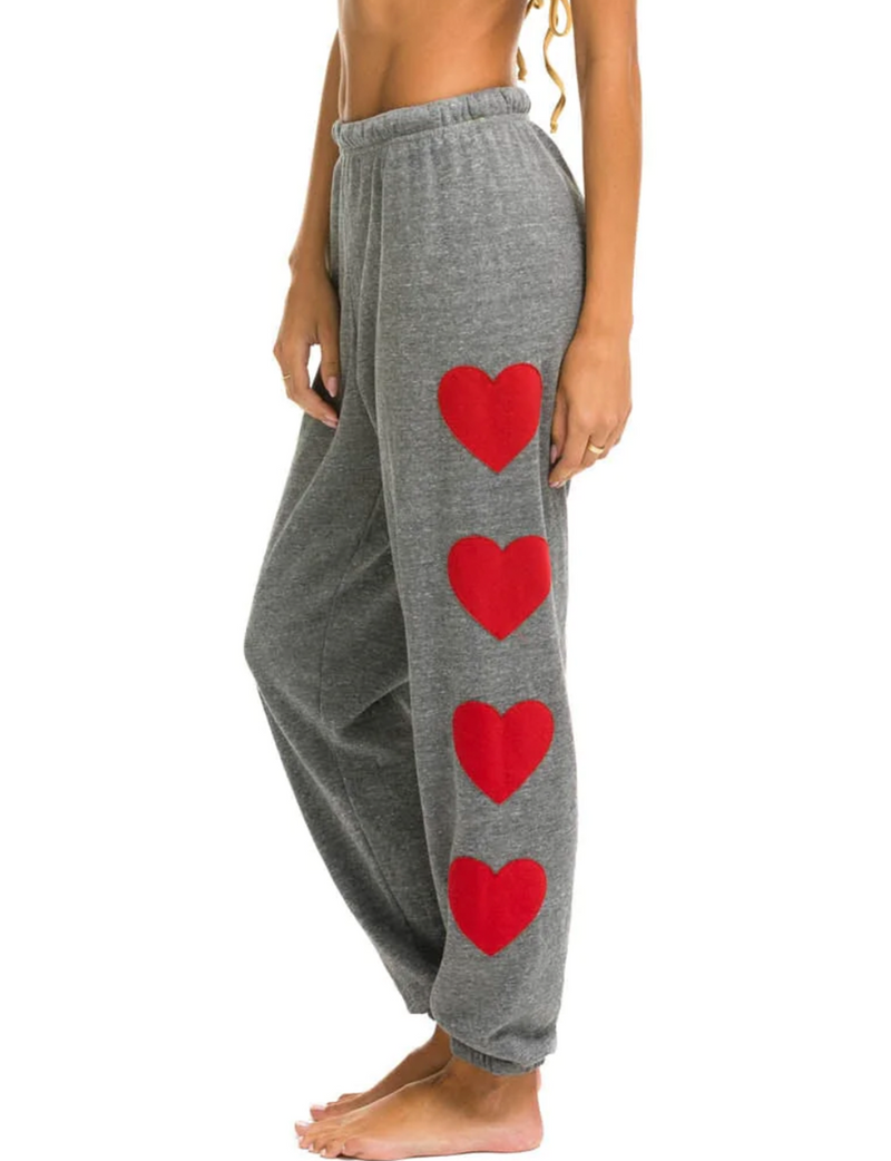 Heart Stitch 4 Sweatpants, Heather Grey