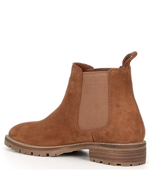 Leopold Chelsea Boot, Camel Suede