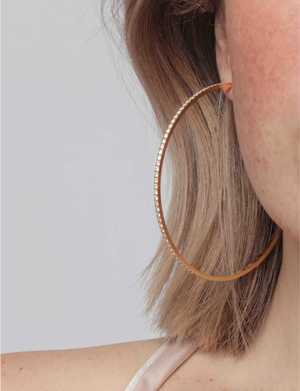 Jay Hoops 3'', Diamond/Gold