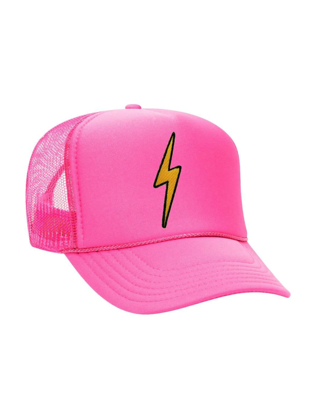 Bolt Vintage Trucker Hat, Neon Pink