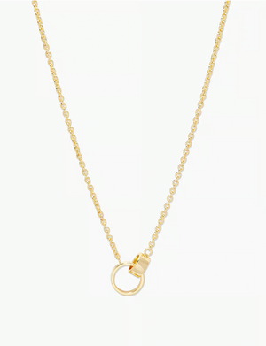 Rose Interlocking Necklace, Gold Plated