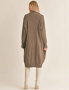 Kalli Oversized Knit Duster, Dark Olive