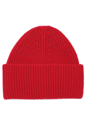 Echo Perfect Ribbed Beanie, Red