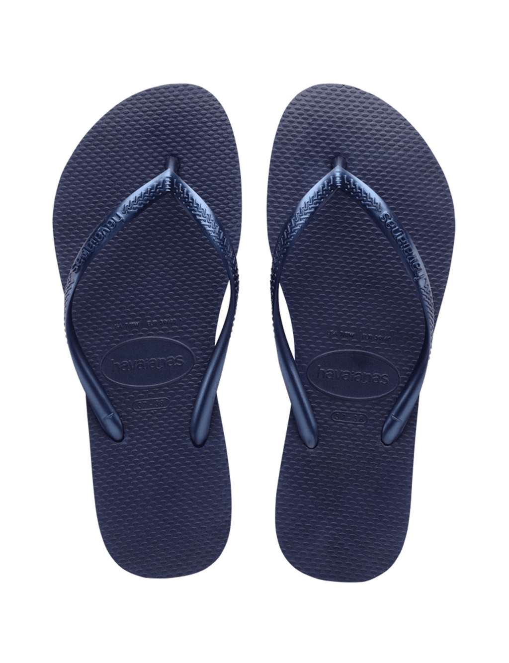 Slim Sandal in Navy Blue