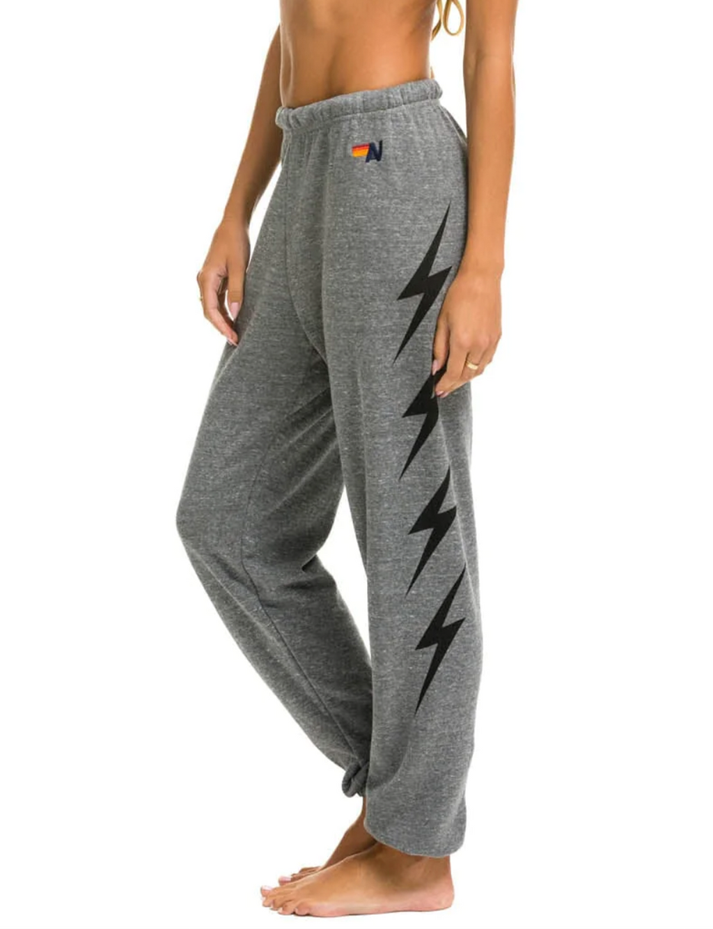Women's Rainbow Stitch Sweatpants - Navy – Premium Boutique