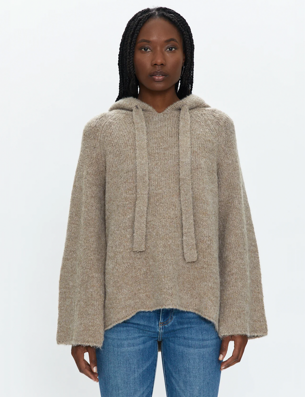 Elena Oversized Hoodie, Taupe
