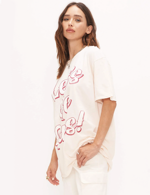 Lets Go Girls Relaxed Tee, Pink Cloud
