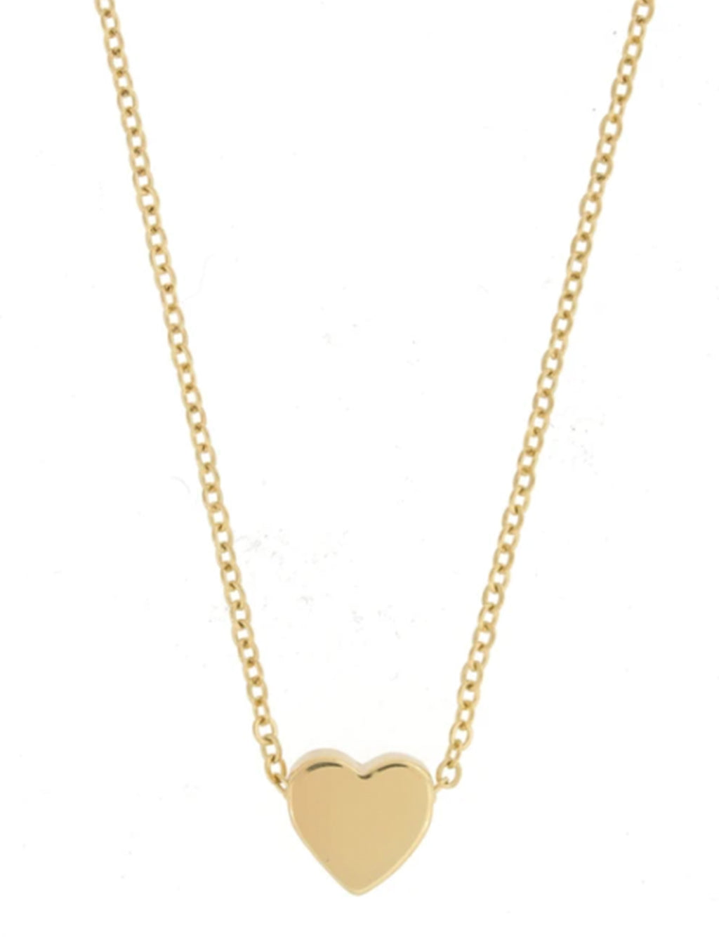 Mini Heart Necklace, Gold Plated