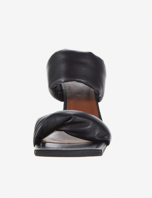 Twist Strap High Heel Sandal, Black