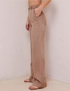Harper Clean Hem High Waist Pant, Mocha Chocolate