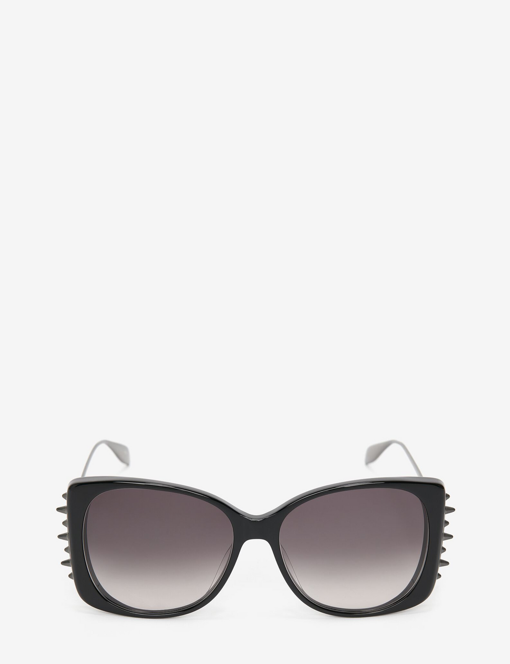 Alexander McQueen Spike Sunglasses, Black/Ruthen
