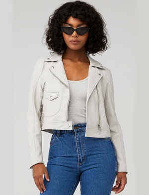 Faux Leather Moto Jacket, Lunch Date