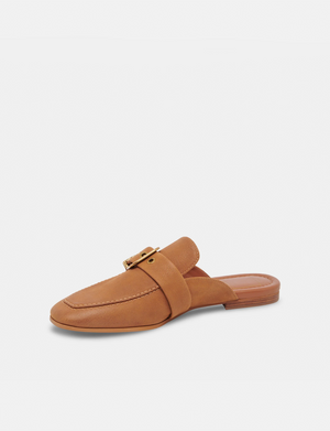 Santel Leather Flats, Brown
