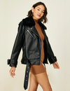 Moto Leather Jacket, Black