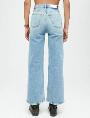 High Rise Wide Leg Crop, Blazed Indigo