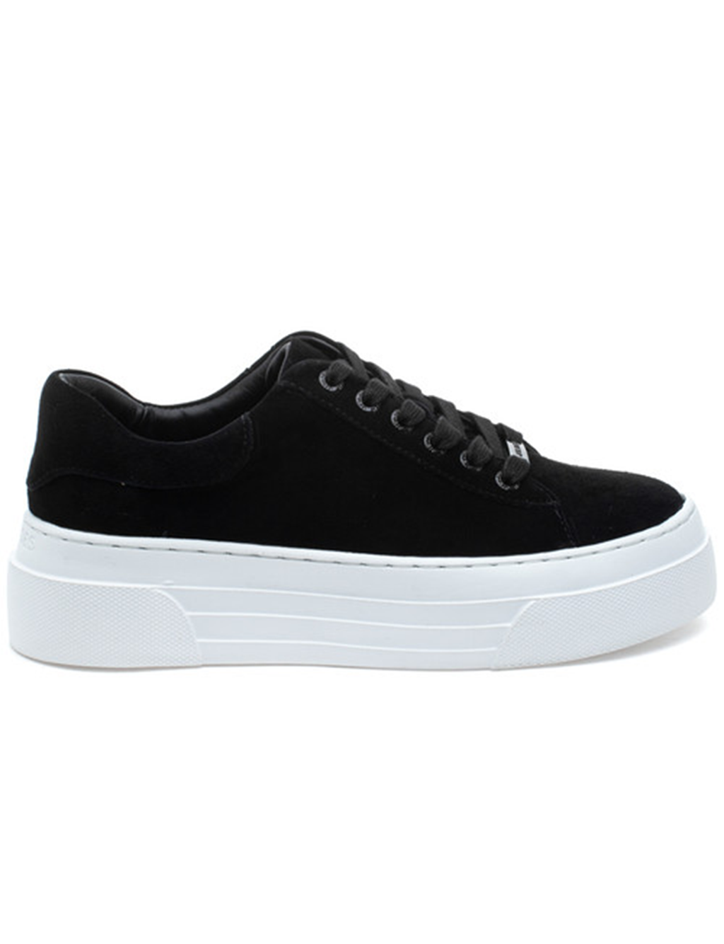 Amanda Suede Platform Sneaker, Black