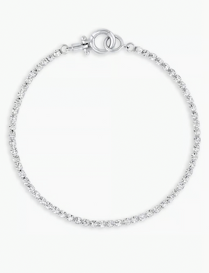 Lexi Bracelet, Rhodium Crystals