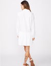 Poplin Easy Shirt Dress, White