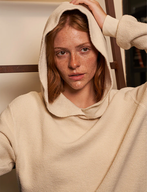Reese Reverse Fleece Hoodie, Sugar