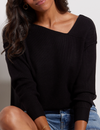 Favorite Off Shoulder Sweater, Black