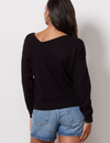 Favorite Off Shoulder Sweater, Black