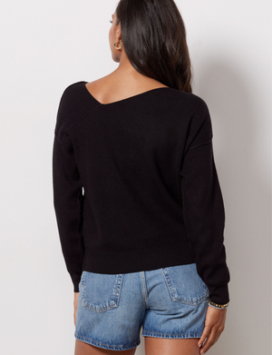Favorite Off Shoulder Sweater, Black