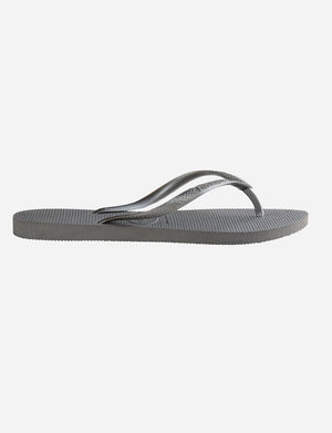 Havaianas Slim Sandal in Steel Grey