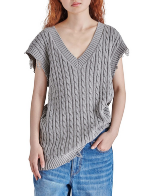 Aiden Sweater Vest, Heather Grey