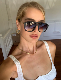 Reina Sunglasses, Matte Black/Fade