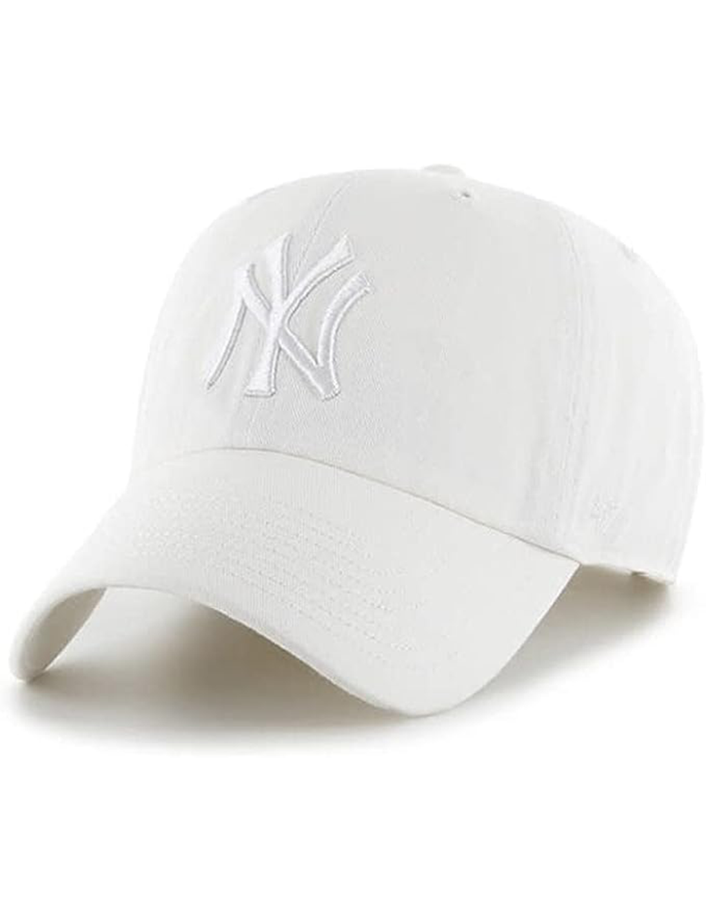 NY Yankees Basic Ball Cap, Coconut/White