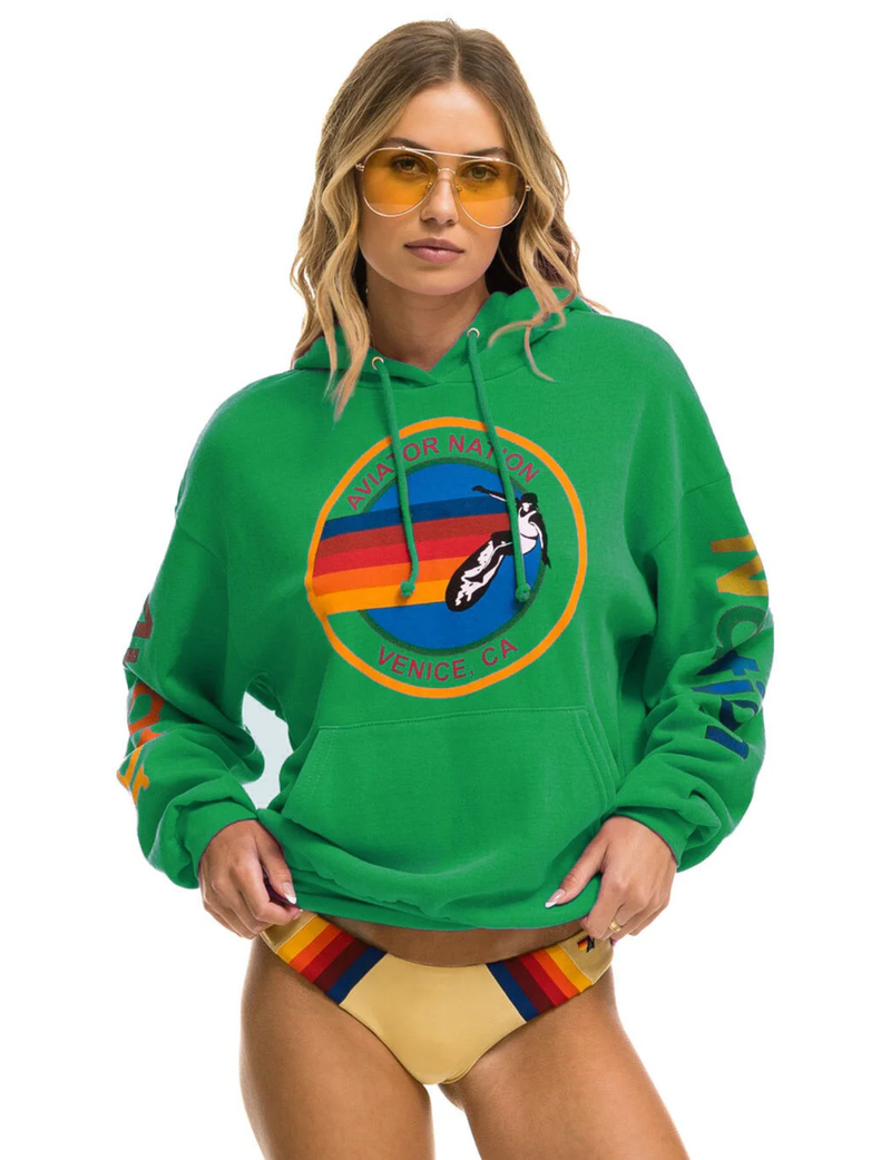 Relaxed Venice Pullover Hoodie, Kelly Green