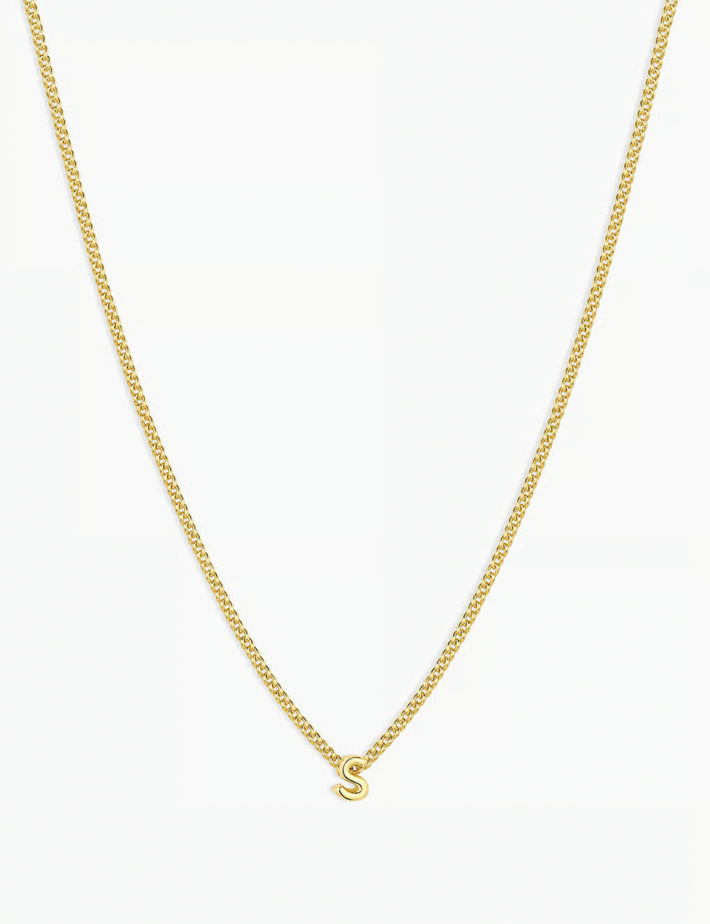 Wilder Mini Alphabet Necklace S, Gold