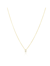 Ines Raindrop CZ Necklace, Gold Plated