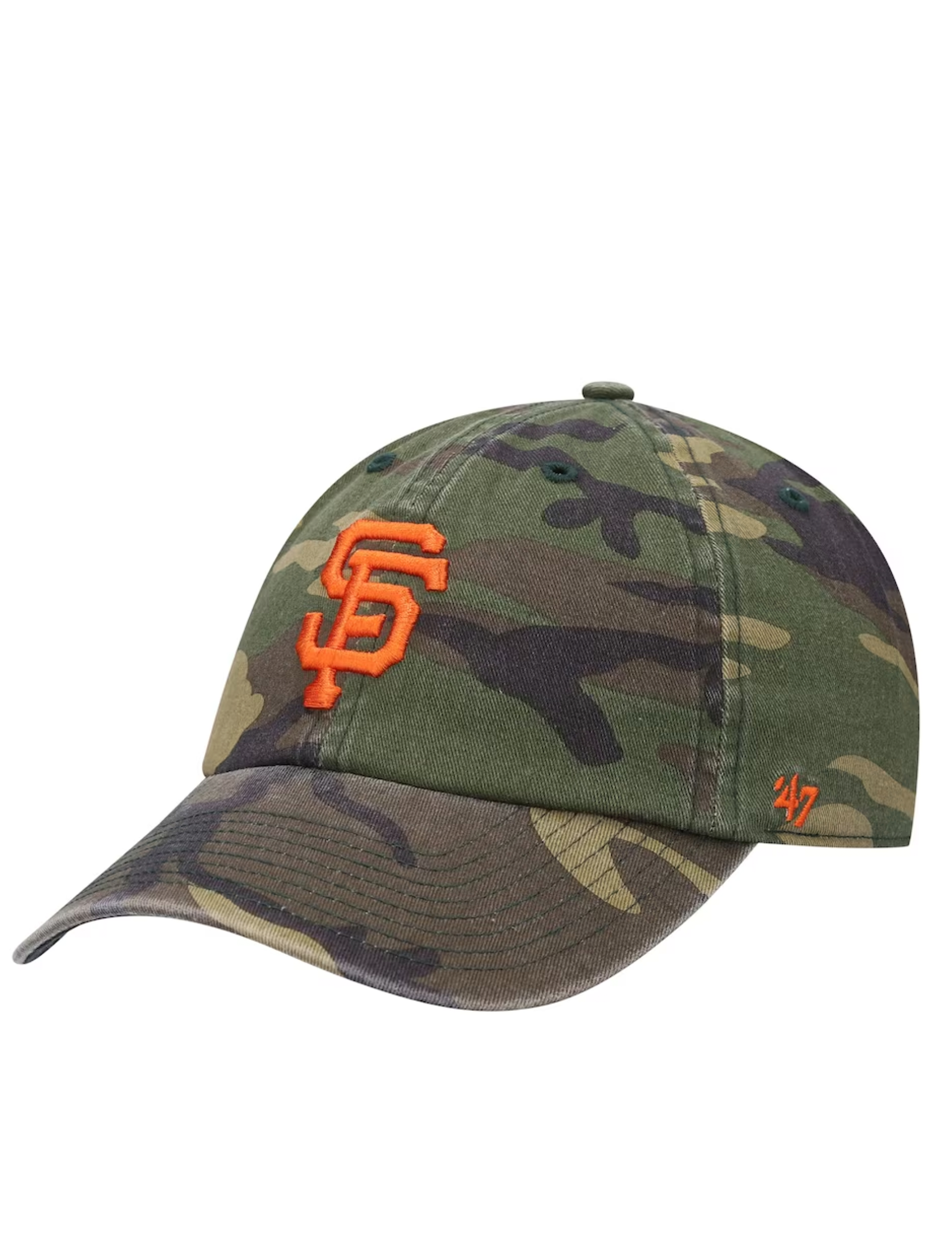 SF Giants Camo Ball Cap, Camo/Orange