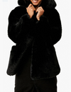 Pretty Perfect Fur Peacoat, Black