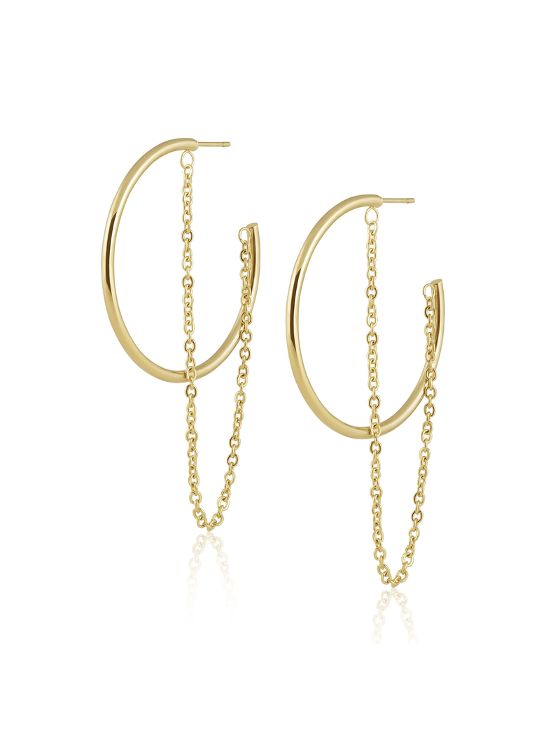 Beverly Hoops, Gold Filled