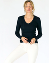 Robyn Long Sleeve U Neck, True Black