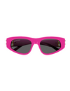 Dynasty D-Frame Sunglasses, Pink/Gold